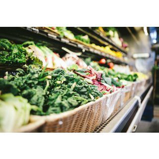 Basket of organic vegetables